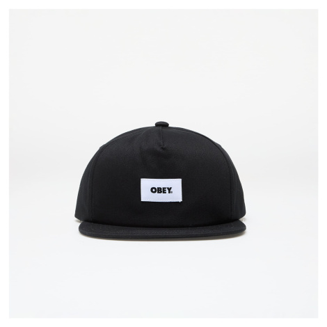 Šiltovka OBEY Bold Label Organic Strapback II Black