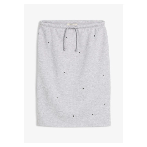 Mikinová sukňa s nitmi bonprix