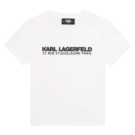 KARL LAGERFELD Tričko Z25393 D Biela Regular Fit