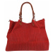 Červená kožená kabelka Belloza Rossa Aghi