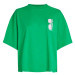 Tričko Karl Lagerfeld Fun Boxy T-Shirt Bright Green