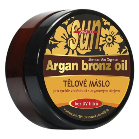 VIVACO SUN Argan Oil telové maslo BRONZE pre rýchle zhnednutie BEZ UV Filtra 200ml - VIVACO