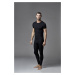 Dagi Men's Black Crew Neck Short Sleeve Top Thermal Underwear