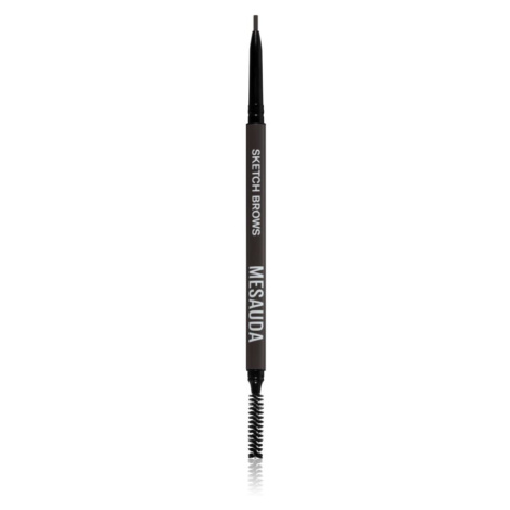 Mesauda Milano Sketch Brows automatická ceruzka na obočie s kefkou odtieň 104 Dark