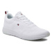 Tommy Hilfiger Sneakersy Corporate Knit Rib Runner FM0FM02838 Biela