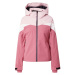 4F Outdoorová bunda  ružová / tmavoružová / biela