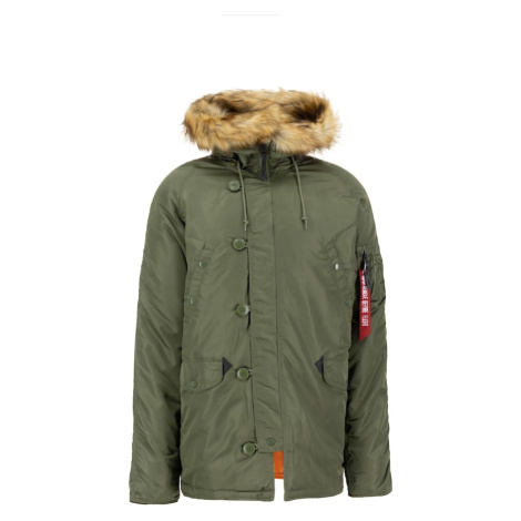 ALPHA INDUSTRIES Zimná parka 'N3B VF 59'  tmavozelená