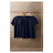 Trendyol Navy Blue Slim/Slim Cut Basic 100% Cotton 2-Pack Crew Neck Short Sleeve T-Shirt