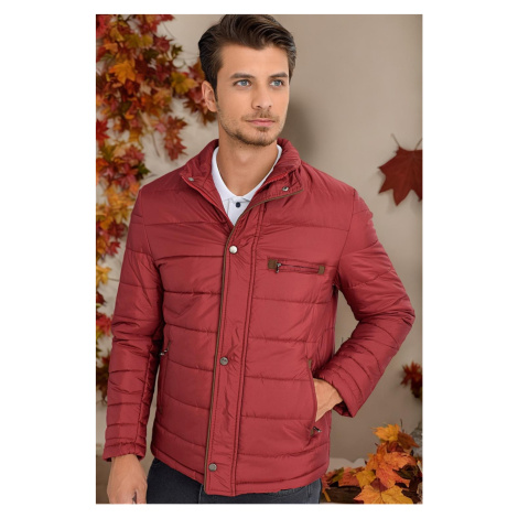 M8625 DEWBERRY MEN'S COAT-PLAIN BURGUNDY