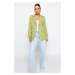 Trendyol Pistachio Green Regular Lined Double Breasted Closure Woven Blazer Jacket