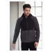 86616 Dewberry Zippered Mens Hoodie-BLACK