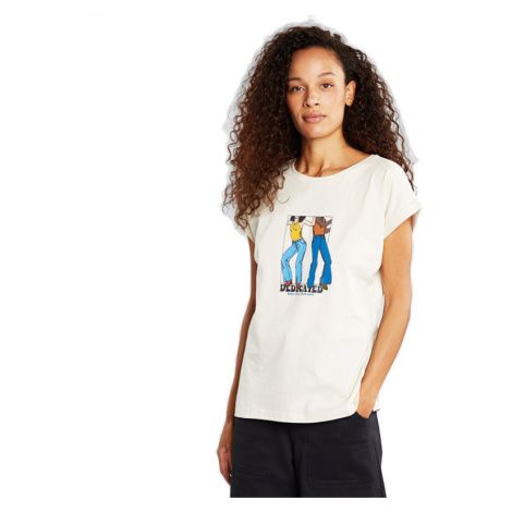 Dedicated T-shirt Visby Dance First Oat White Dámske - Tričká Dedicated - Biela - 20466-L - Size