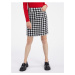 Orsay Women's White and Black Plaid Skirt - Women