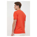 Bavlnené tričko Alpha Industries 100501.577-AtomicRed, červená farba, s potlačou