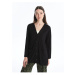 LC Waikiki Women's V-Neck Straight Long Sleeve Cardigan