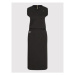G-Star Raw Úpletové šaty Elasticated Waist D21292-B771-6484 Čierna Regular Fit