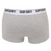 Superdry Boxerky  svetlosivá / čierna / biela