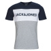 Jack & Jones  JJELOGO BLOCKING TEE  Tričká s krátkym rukávom Viacfarebná