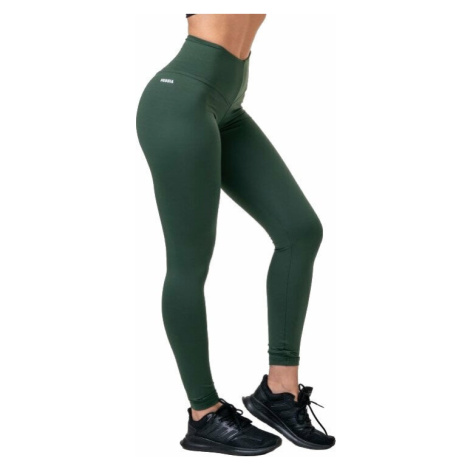 Nebbia Classic Hero High-Waist Leggings Dark Green Fitness nohavice