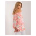 Peach Spanish blouse with ruffles RUE PARIS