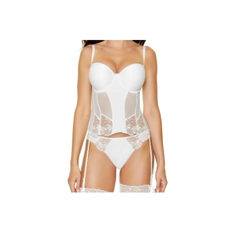 Gorteks Rome push-up corset white