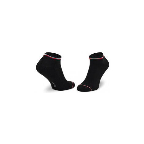 Tommy Hilfiger Súprava 2 párov členkových pánskych ponožiek 100001093 Čierna