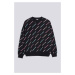 Mikina Karl Lagerfeld Aop Future Logo Sweatshirt Čierna