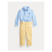 Polo Ralph Lauren komplet_koszula_i_spodnie_materialowe 320902172001 Modrá Regular Fit