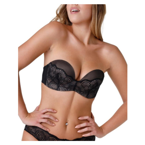 Dámska korzetová podprsenka Wonderbra WB000BHO Ultimate Strapless Lace Bra Black