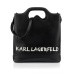 Kabelka Karl Lagerfeld Karl Archive Leather Tote Čierna