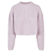 Women's wide oversize sweater soft lilac