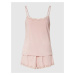 Dámske pyžamo - QS6820E TQO - staroružová - Calvin Klein staro růžová