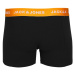 JACK & JONES Boxerky 'Gab'  modrosivá / smaragdová / oranžová / čierna