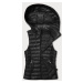 Čierna prešívaná vesta s kapucňou (16M9138-392)