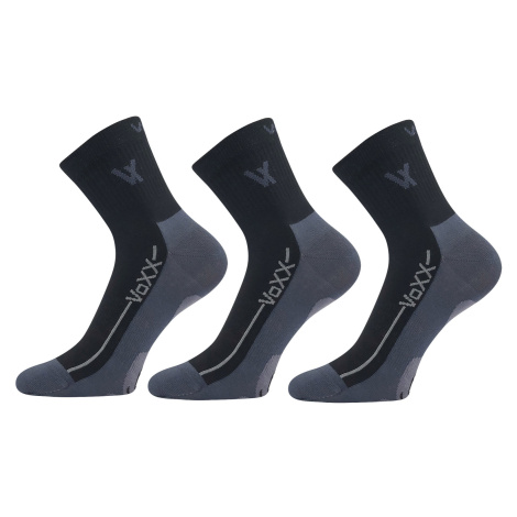 3PACK ponožky VoXX čierné (Barefootan-black) S