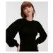 Sveter Karl Lagerfeld Feminine Ls Knit Sweater Čierna