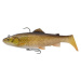 Savage gear gumová nástraha 3d trout rattle shad fs clear chub - 17 cm 90 g