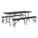 La Proromance Folding Table R180 + 2 ks Folding Bench R180