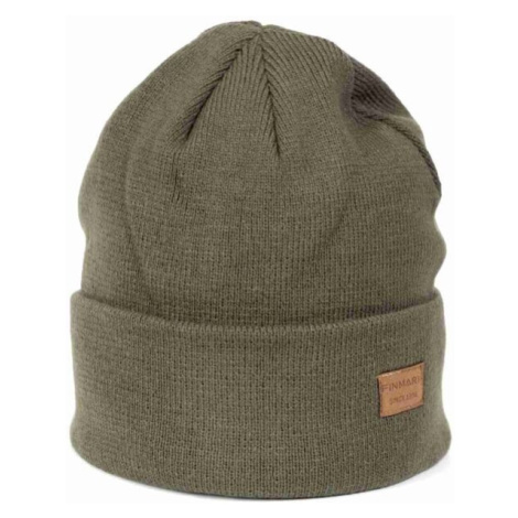 Finmark WINTER HAT Zimná pletená čiapka, khaki, veľkosť