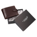 Pánska kožená peňaženka Lagen Mareto - tmavo hnedá