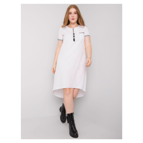 Oversized white cotton dress