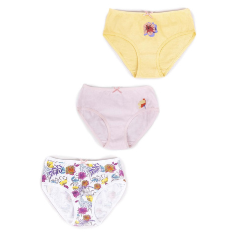 Yoclub Kids's Cotton Girls' Briefs Underwear 3-pack BMD-0030G-AA30-002