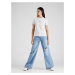Calvin Klein Jeans Tričko  svetlosivá / fialová / svetlofialová / biela
