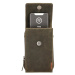 Hide & Stitches Zelená kabelka na mobil z pravej kože „Freya“