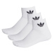 Ponožky ADIDAS ORIGINALS MID ANKLE SCK-WHITE 3 PACK