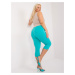 Turquoise trousers size 3/4 plus without fastening