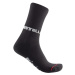 CASTELLI Cyklistické ponožky klasické - QUINDICI SOFT MERINO W - čierna