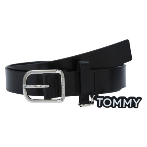 Tommy Jeans Opasky  čierna / šedobiela Tommy Hilfiger