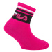 Dievčenské ponožky do inline korčúľ FILA 3 PACK-GIRLS-F6114N SOCKS-805 FLOWER