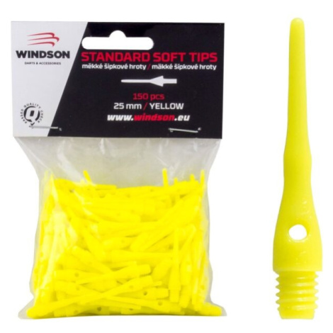 Windson HROTY SOFT 25mm - 150ks Mäkké hroty na šipky, žltá, veľkosť